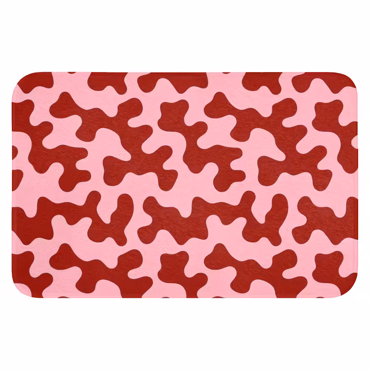Badematte - Modern - Abstrakt - Rot — 1