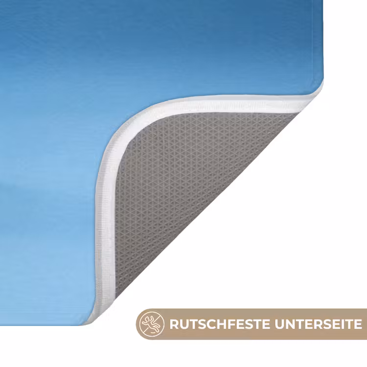 Badematte - Gummi-Ente - Handtuch - Blau — 3