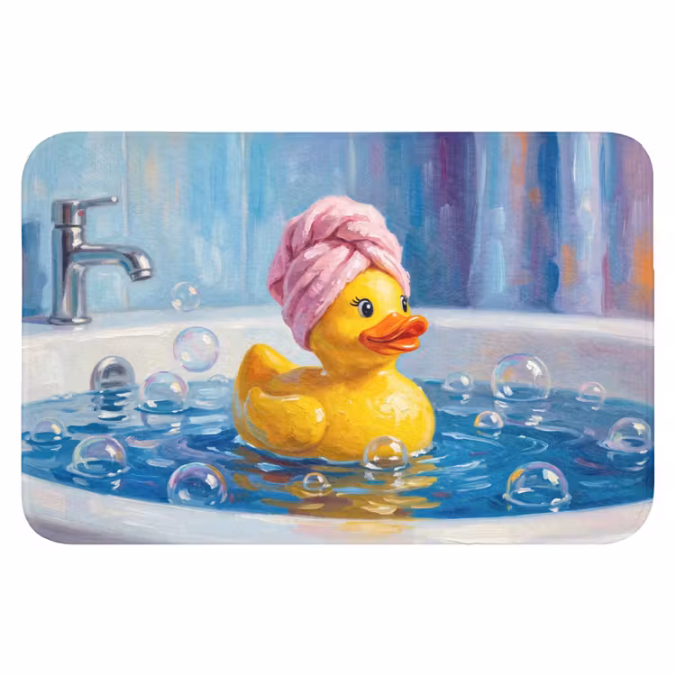 Badematte - Kreativ - Gummiente - Farbenfroh — 1
