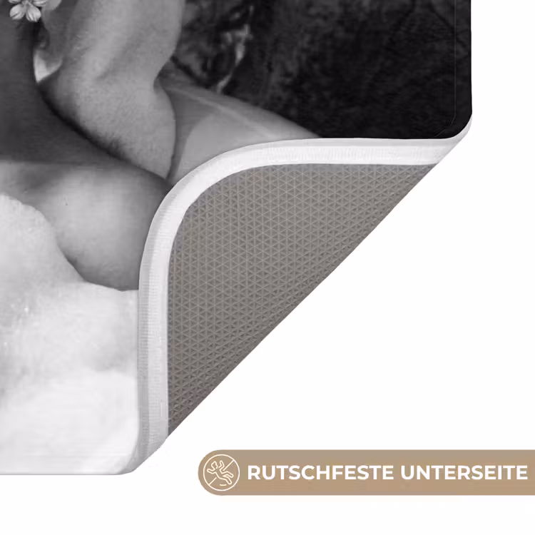 Badematte - Relaxt - Bad - Schwarz - Weiß — 3