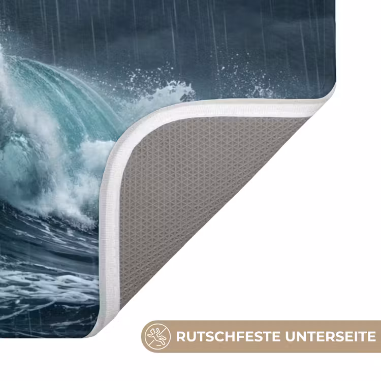 Badematte - Sturm - Gummi-Ente - Wellen — 3