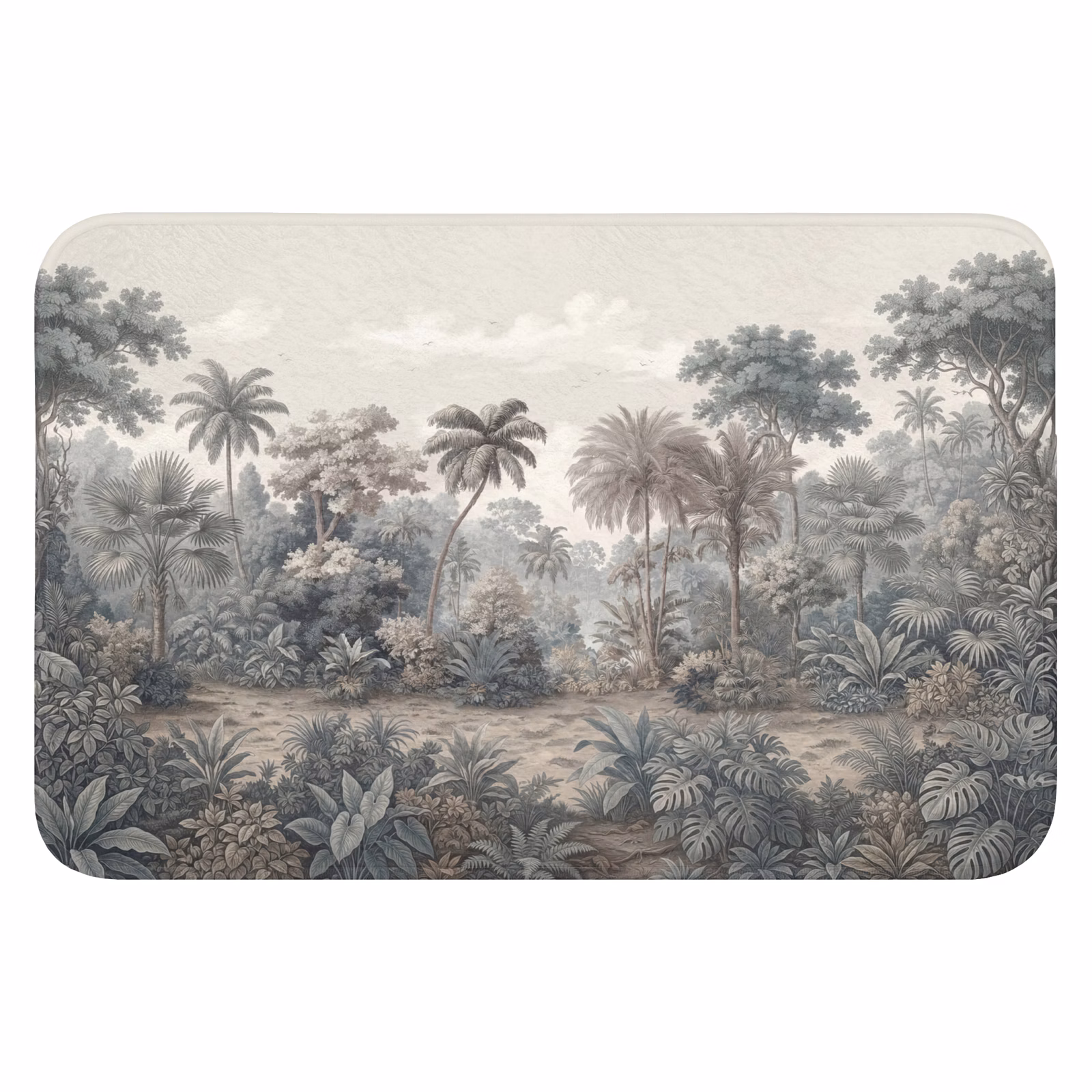 Badematte - Tropisch - Landschaft - Illustration — 1
