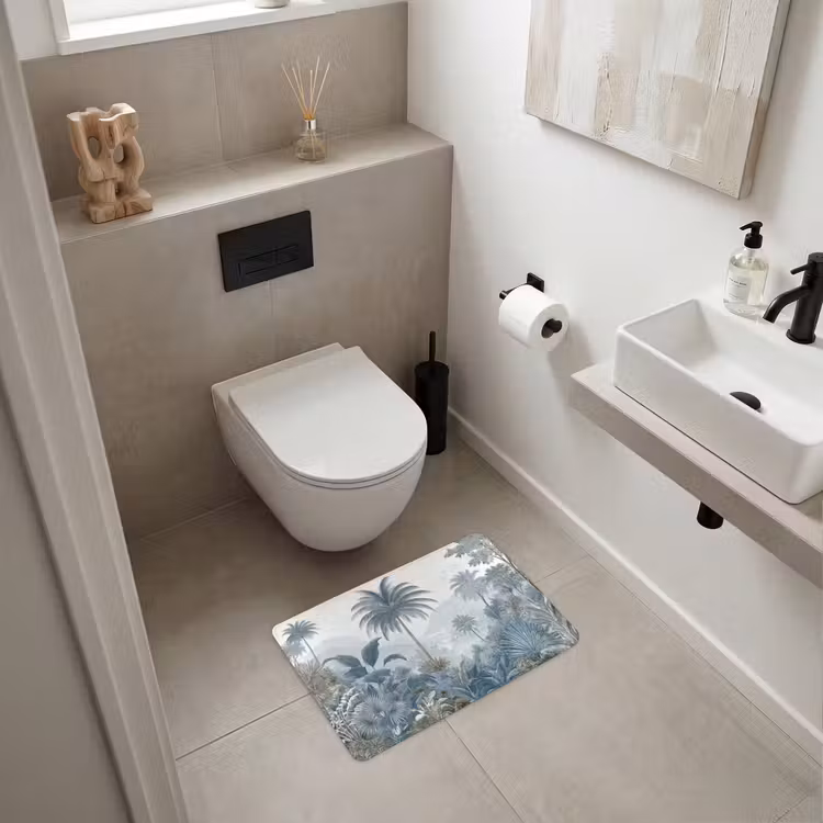 Badematte - Dschungel - Modern - Blau - Grün — 6