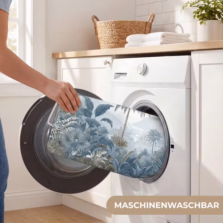 Badematte - Dschungel - Modern - Blau - Grün — 7