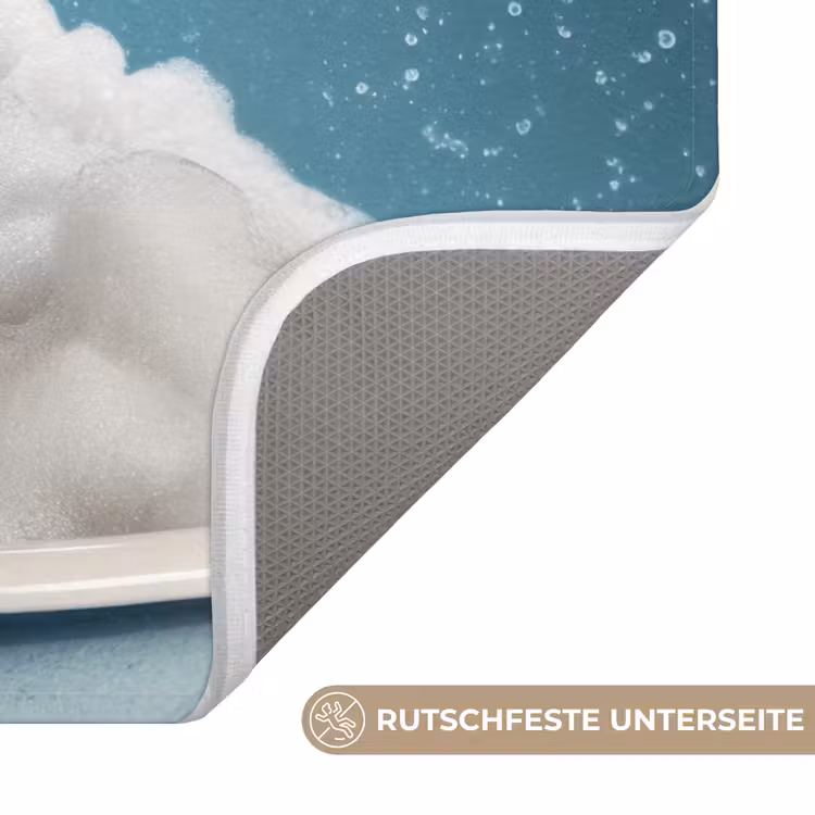 Badematte - Dackel - Bad - Schaum - Wassertropfen — 3