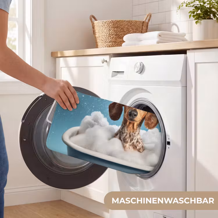 Badematte - Dackel - Bad - Schaum - Wassertropfen — 7