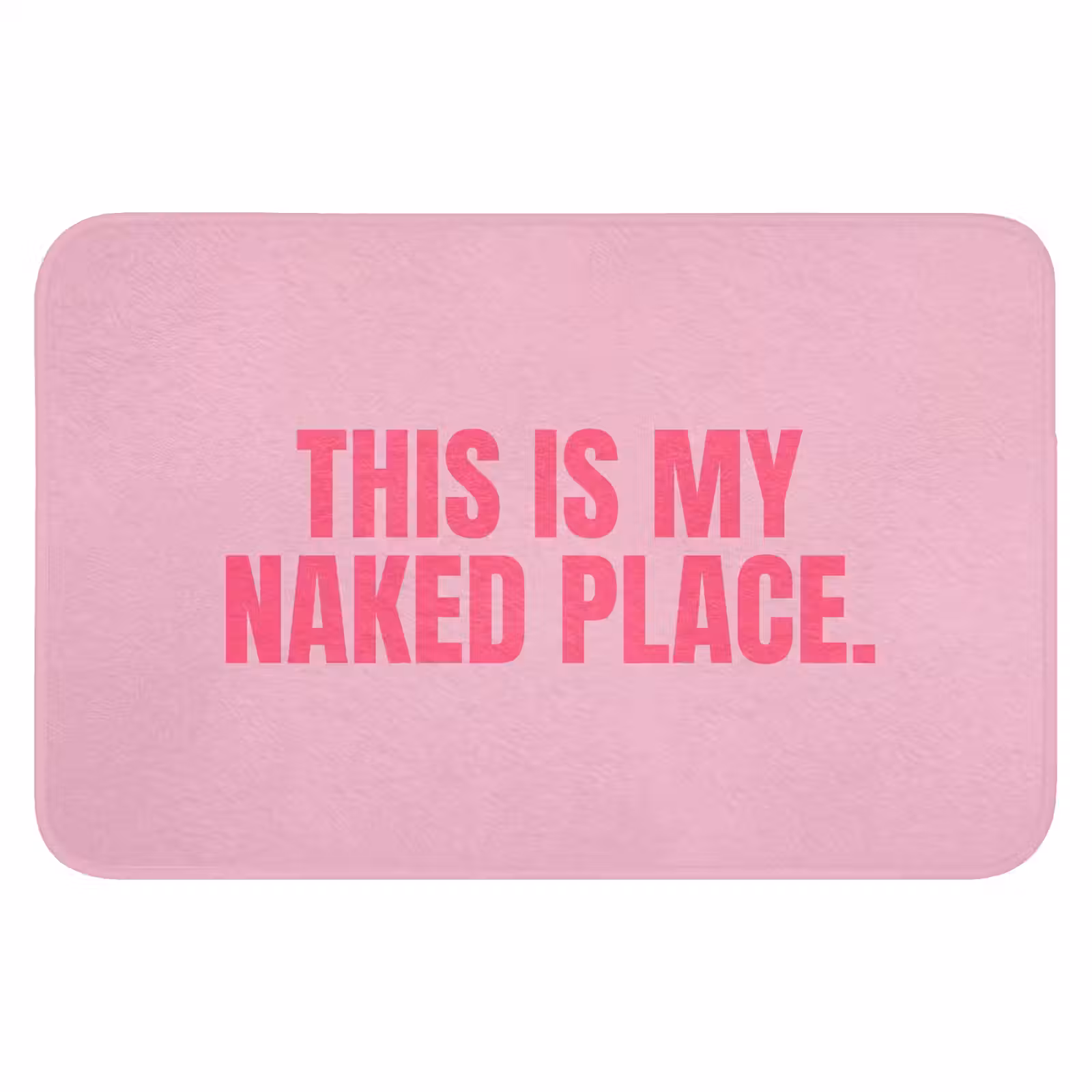 Badematte - Text - Modern - Rosa — 1