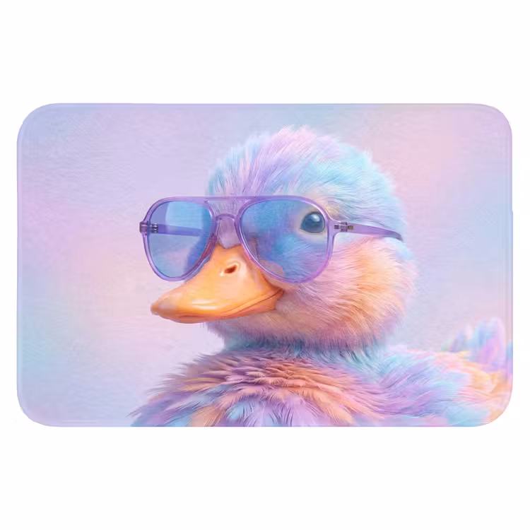 Badematte - Ente - Brille - Pastell — 1