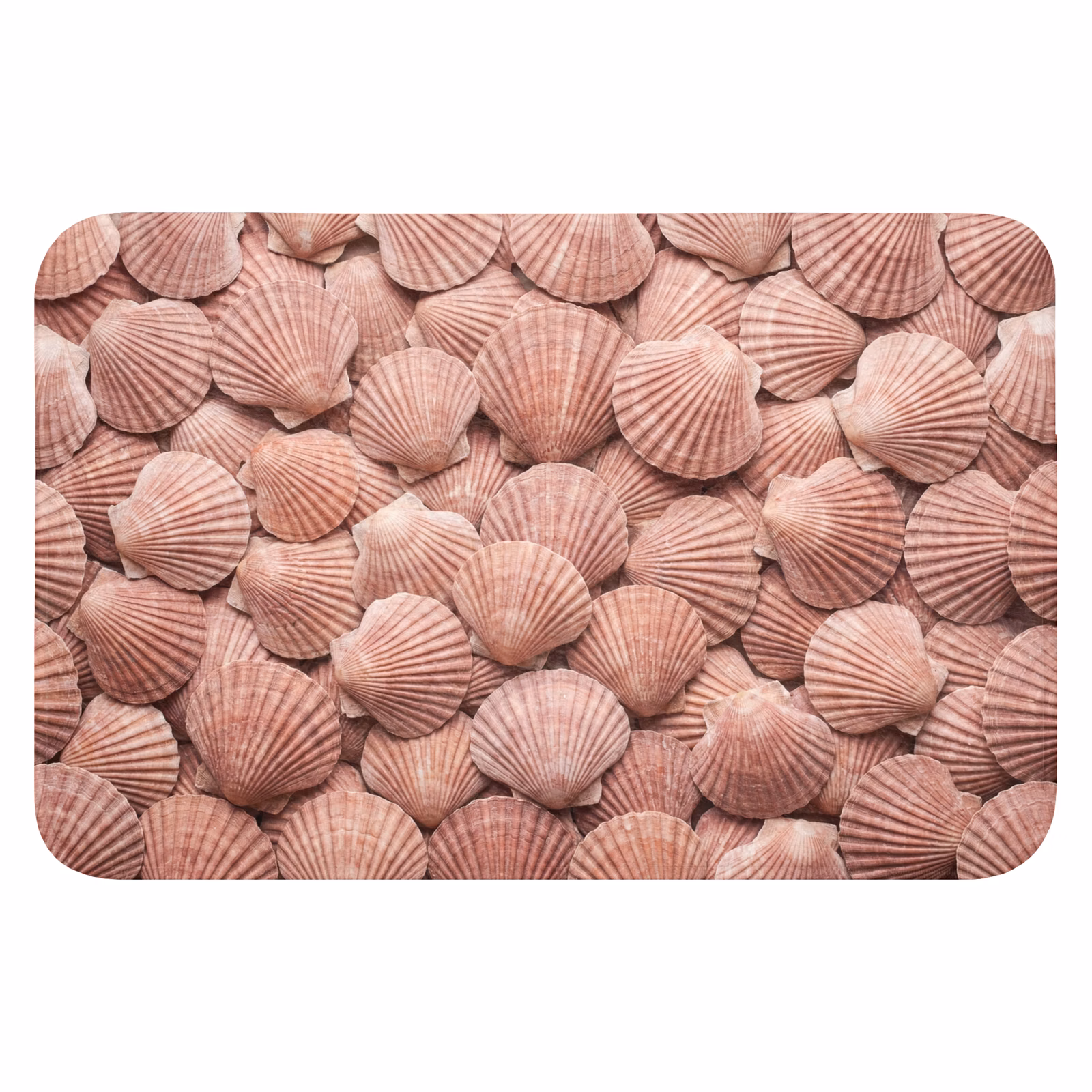 Badematte - Muscheln - Muster - Rosa — 1