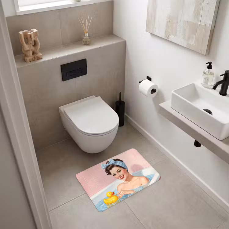 Badematte - Badezimmer - Ente - Blau — 6