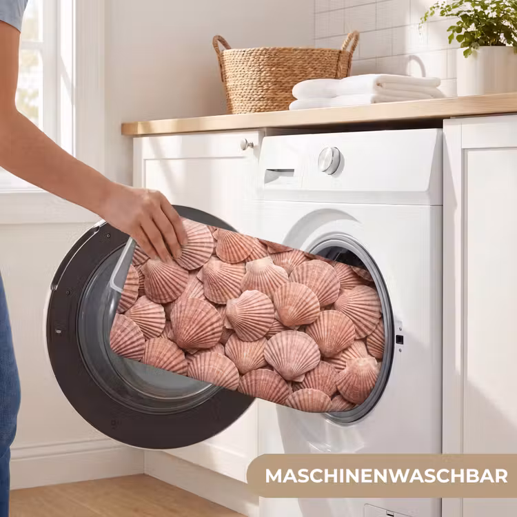 Badematte - Muscheln - Muster - Rosa — 7
