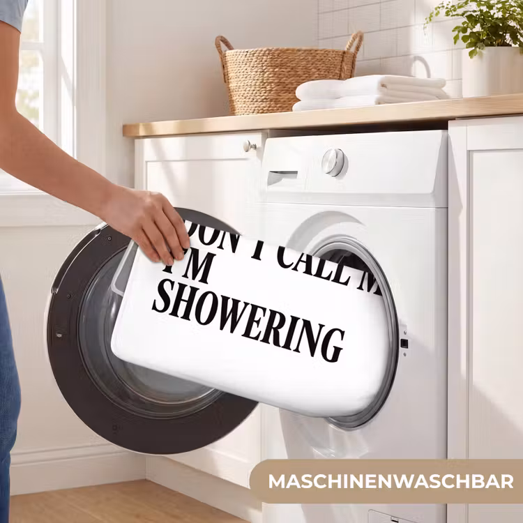 Badematte - Text - Modern - Schwarz - Weiß — 7