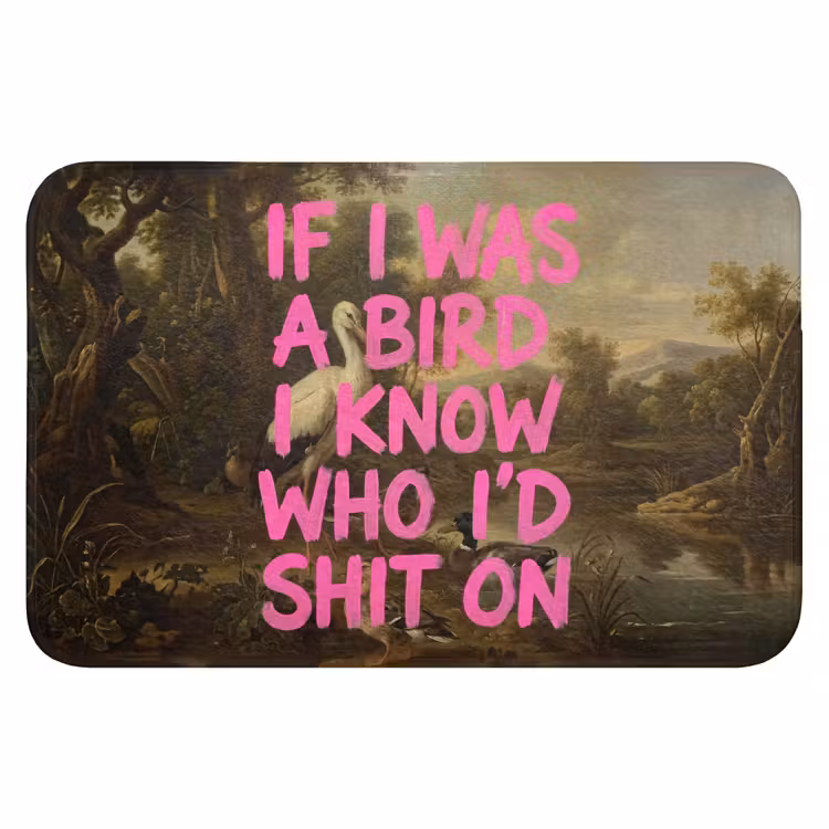 Badematte - Klassiker - Humor - Rosa — 1