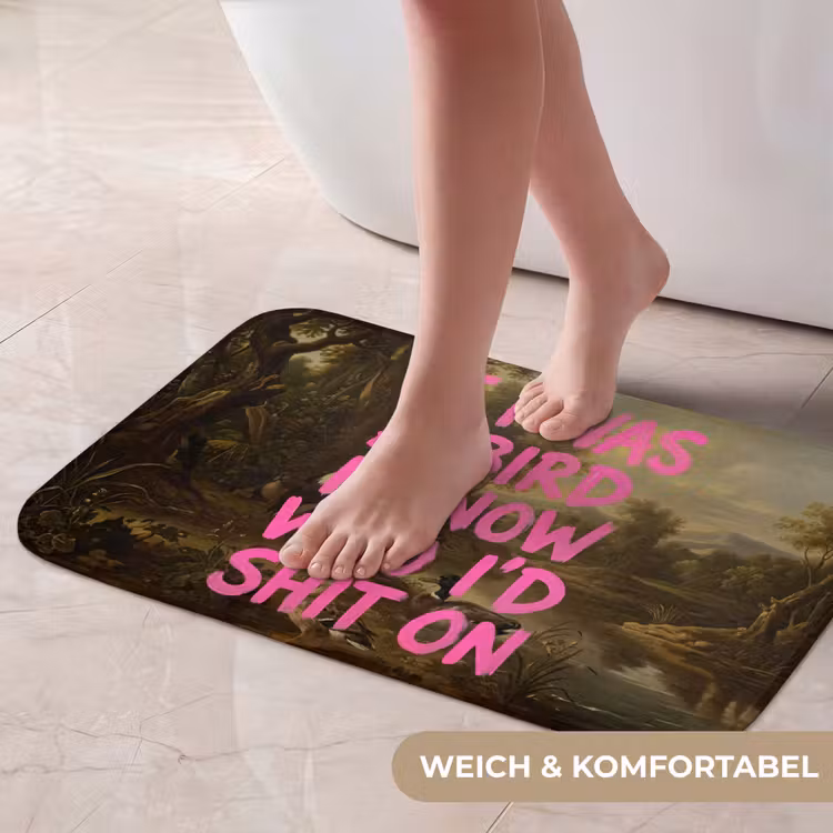 Badematte - Klassiker - Humor - Rosa — 5