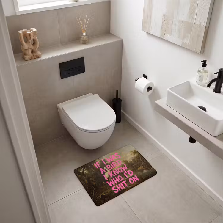 Badematte - Klassiker - Humor - Rosa — 6