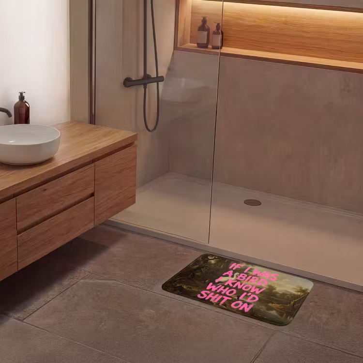 Badematte - Klassiker - Humor - Rosa — 8