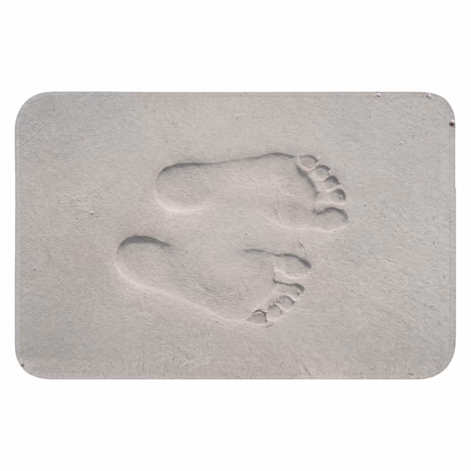 Badematte - Füße - Drucke - Sand — 1