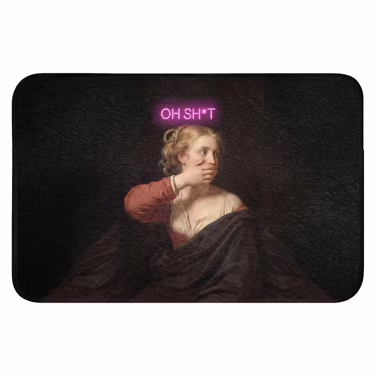 Badematte - Zitat - Neon - Frau — 1