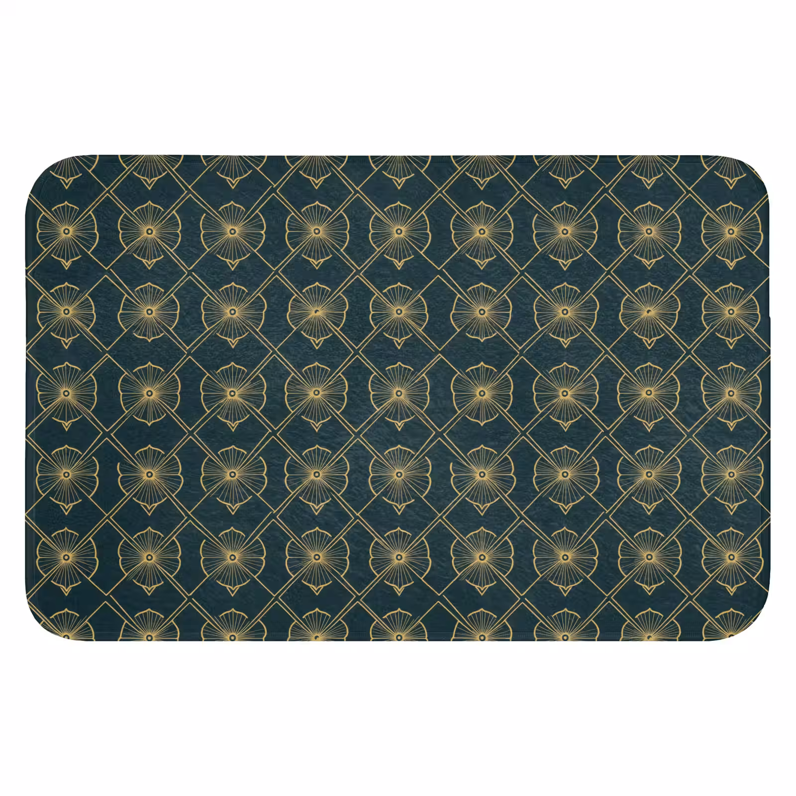 Badematte - Geometrisch - Elegant - Grün — 1