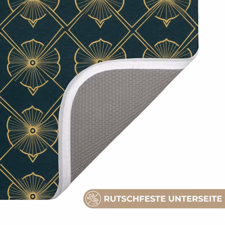 Badematte - Geometrisch - Elegant - Grün — 3