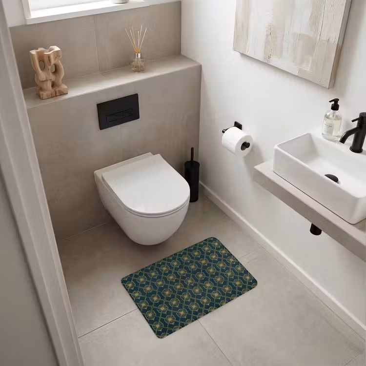 Badematte - Geometrisch - Elegant - Grün — 6