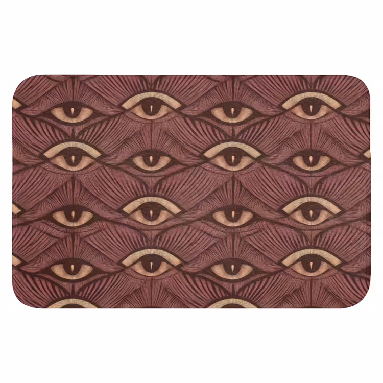 Badematte - Mystic - Augen - Braun — 1