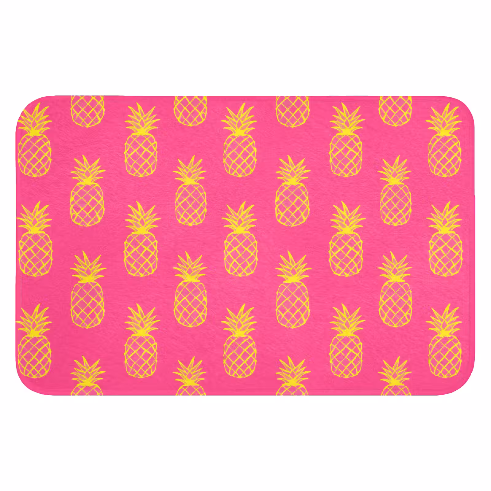 Badematte - Ananas - Trendy - Rosa — 1