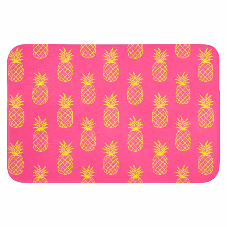 Badematte - Ananas - Trendy - Rosa — 1