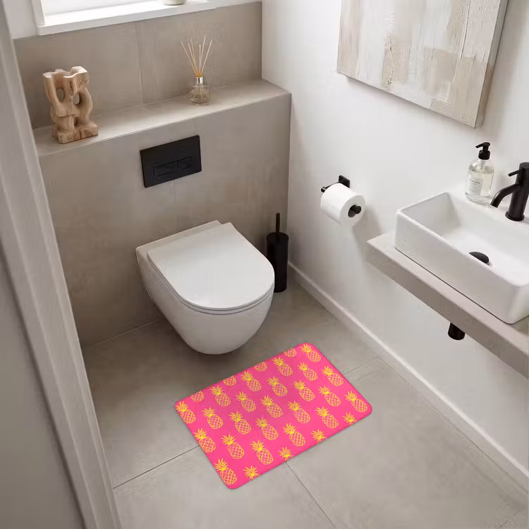 Badematte - Ananas - Trendy - Rosa — 6