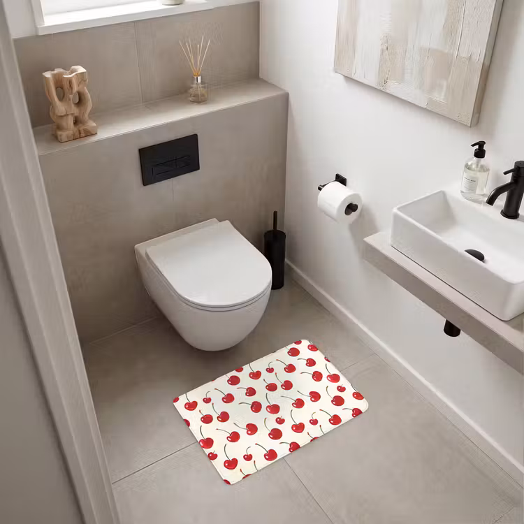 Badematte - Kirsche - Minimalistisch - Rot — 6