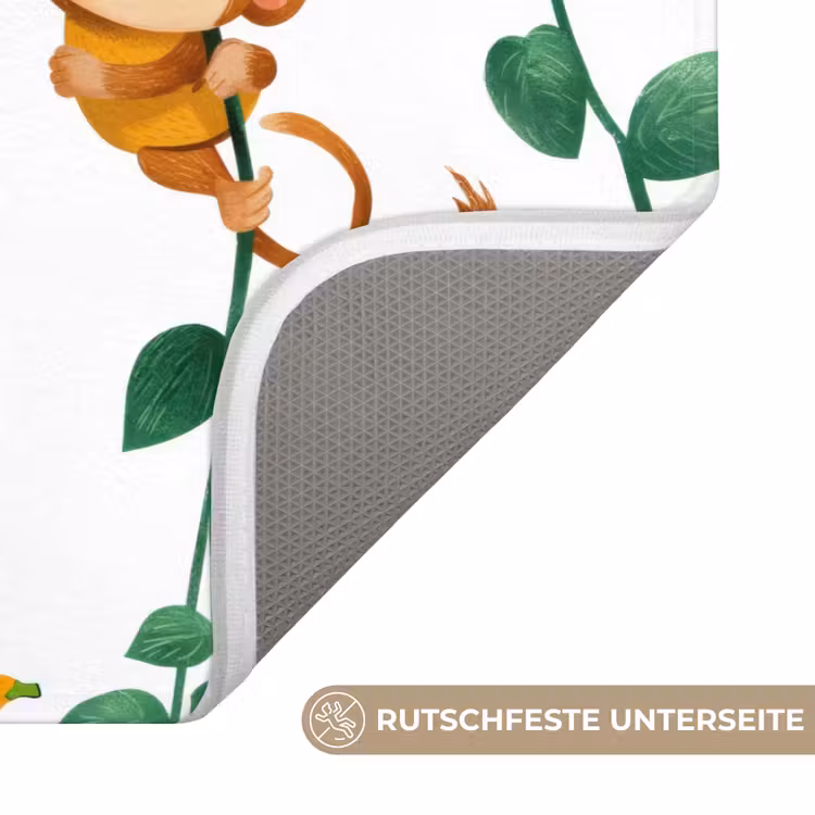 Badematte - Affen - Lianen - Farbenfroh — 3