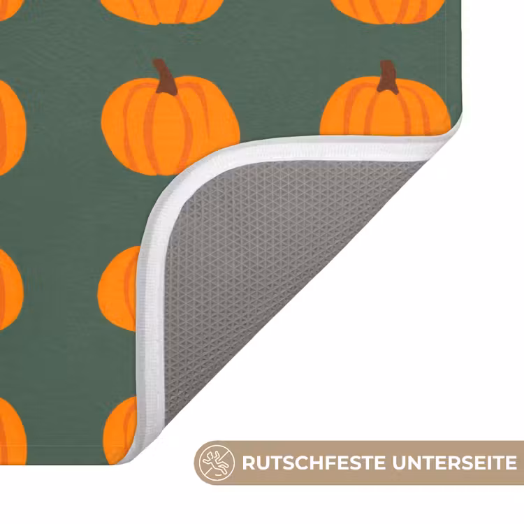 Badematte - Kürbis - Muster - Orange — 3