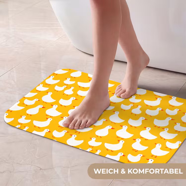 Badematte - Enten - Muster - Gelb — 5