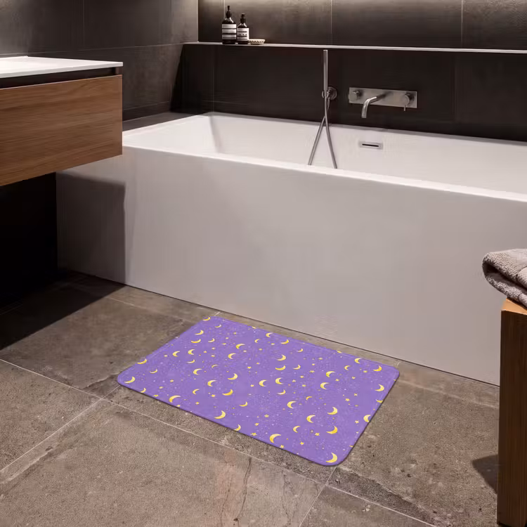 Badematte - Mähne - Sterne - Lila — 4