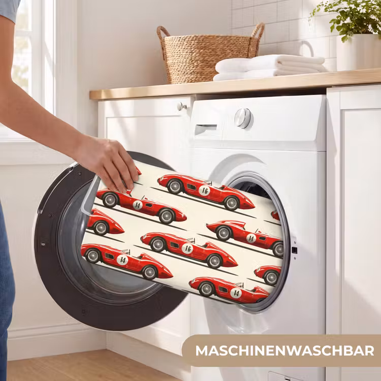 Badematte - Rennwagen - Retro - Rot — 7