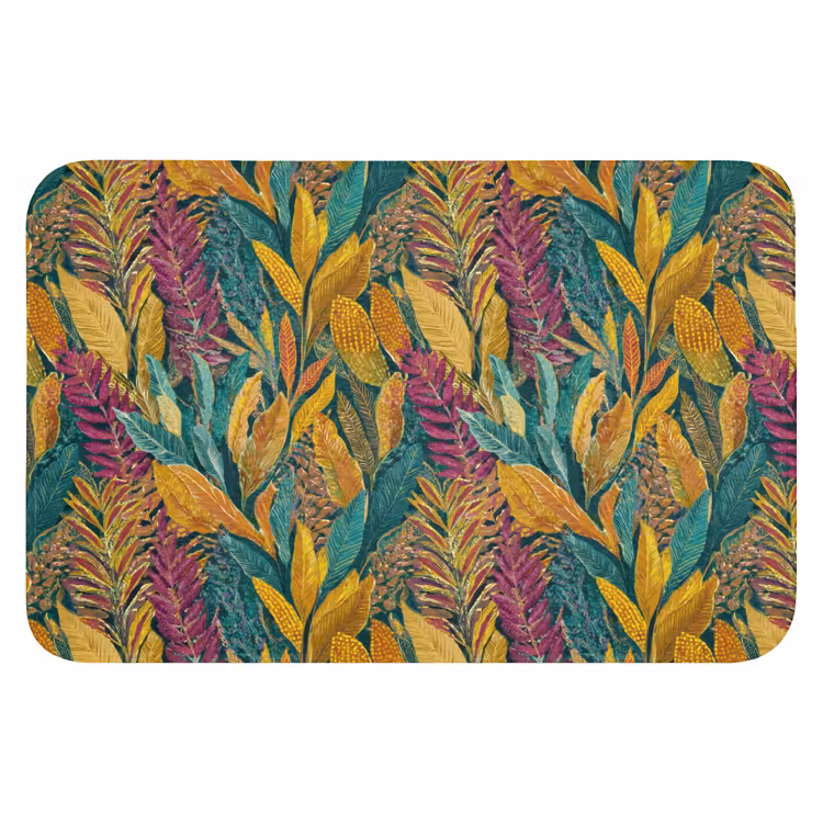 Badematte - Tropisch - Botanisch - Gemustert - Farbenfroh - Exotisch — 1