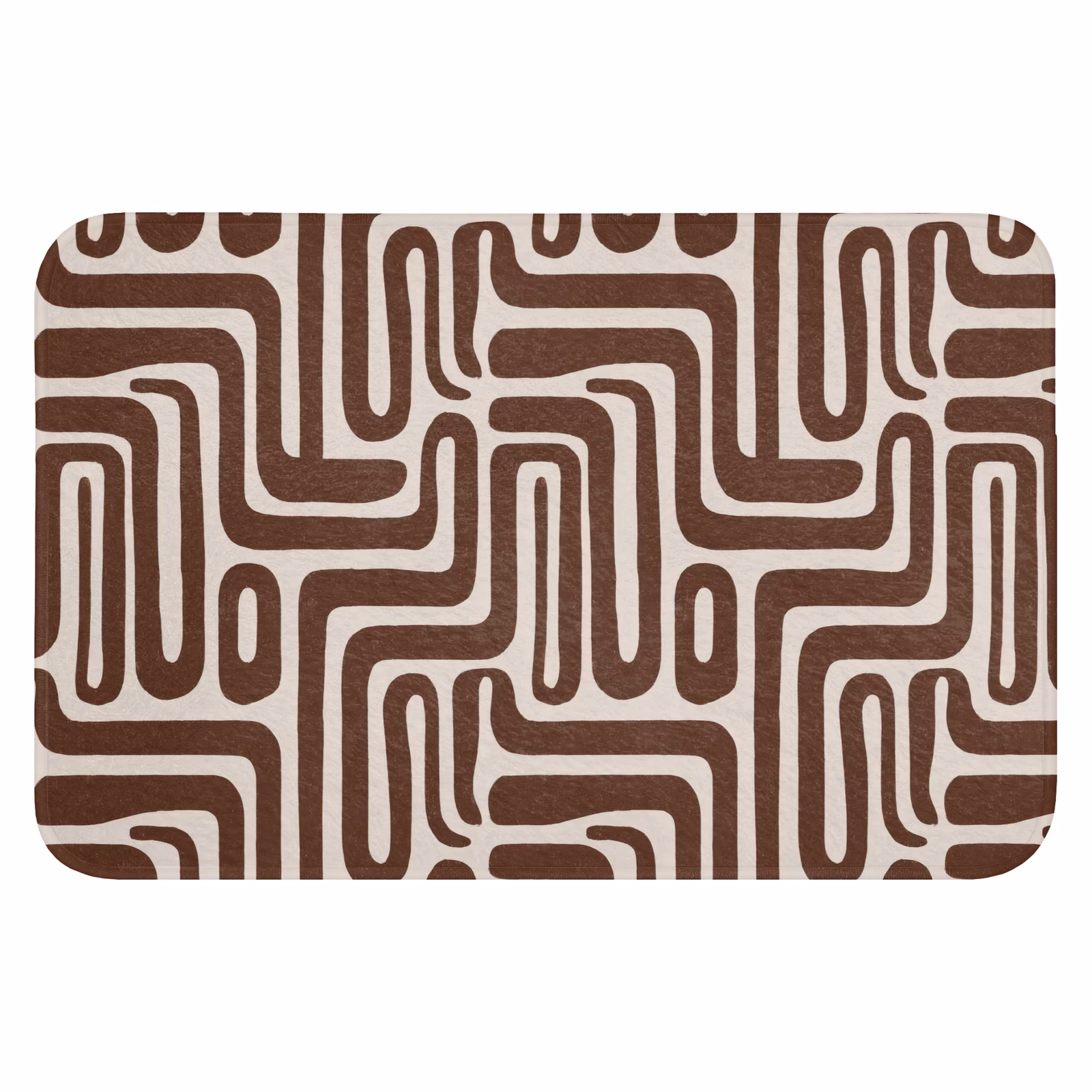 Badematte - Abstrakt - Muster - Braun — 1