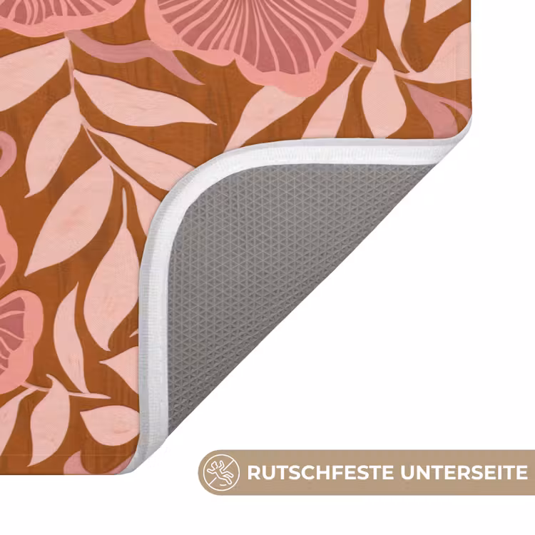 Badematte - Atmosphäre - Blumen - Rosa — 3