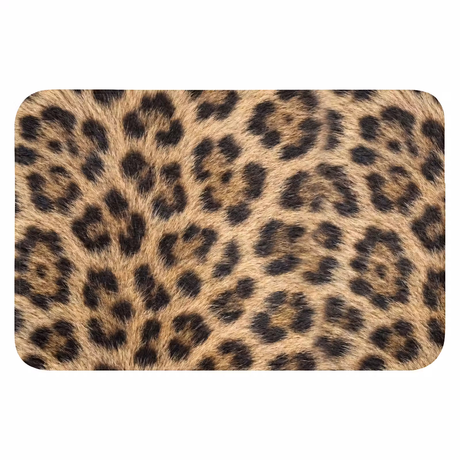 Badematte - Leopard - Mantel - Klassisch - Braun — 1