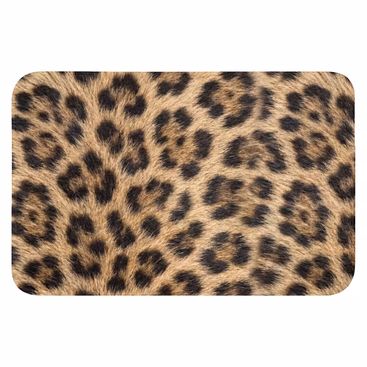 Badematte - Leopard - Mantel - Klassisch - Braun — 1