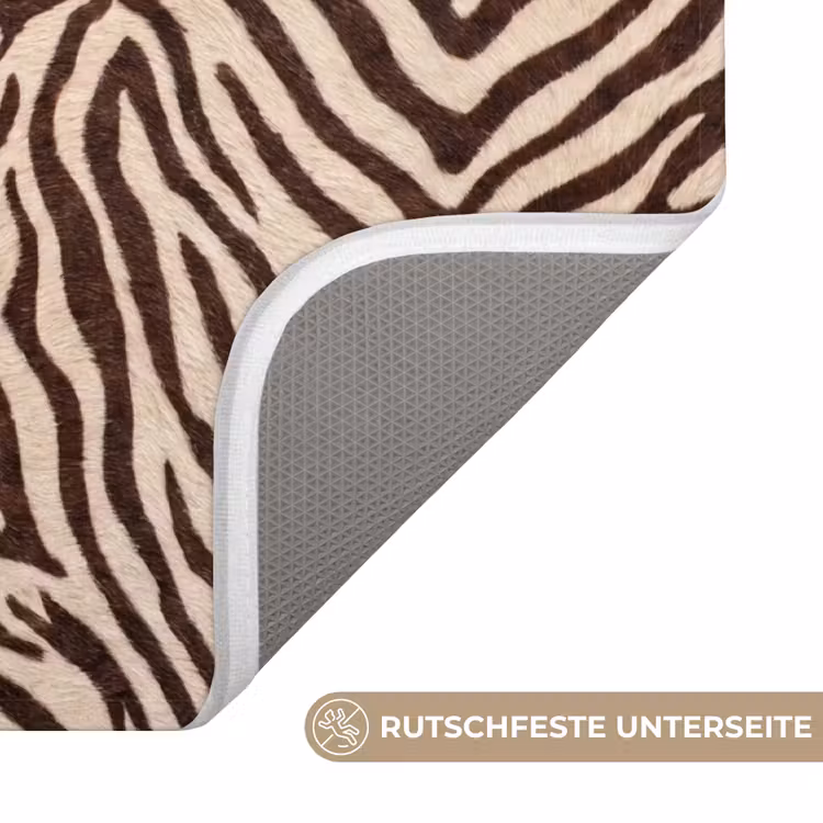 Badematte - Zebra - Streifen - Braun — 3