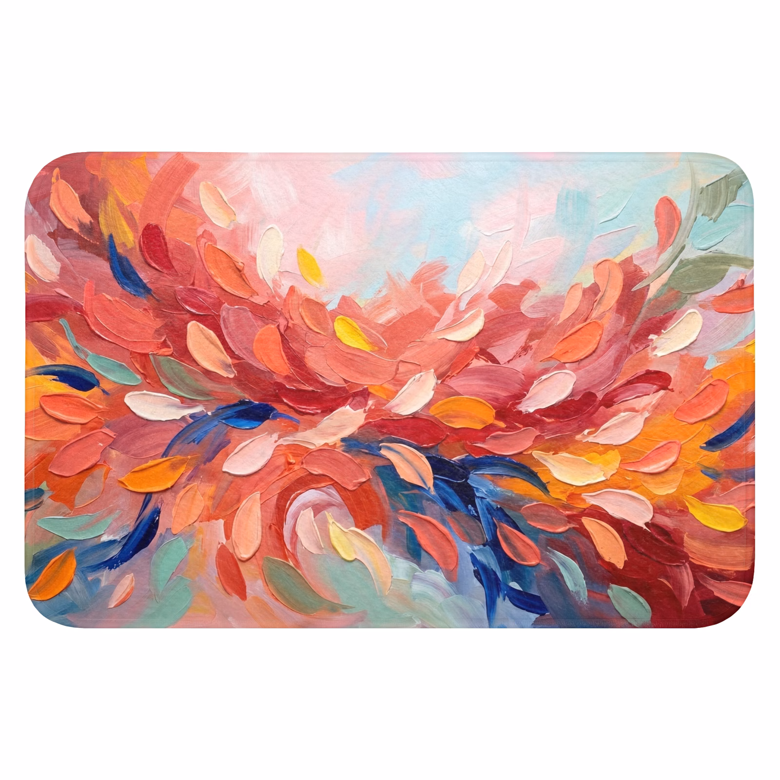 Badematte - Blumen - Abstrakt - Kunst - Modern — 1