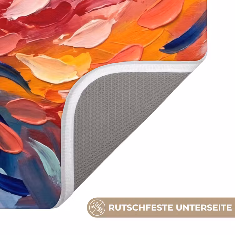 Badematte - Blumen - Abstrakt - Kunst - Modern — 3