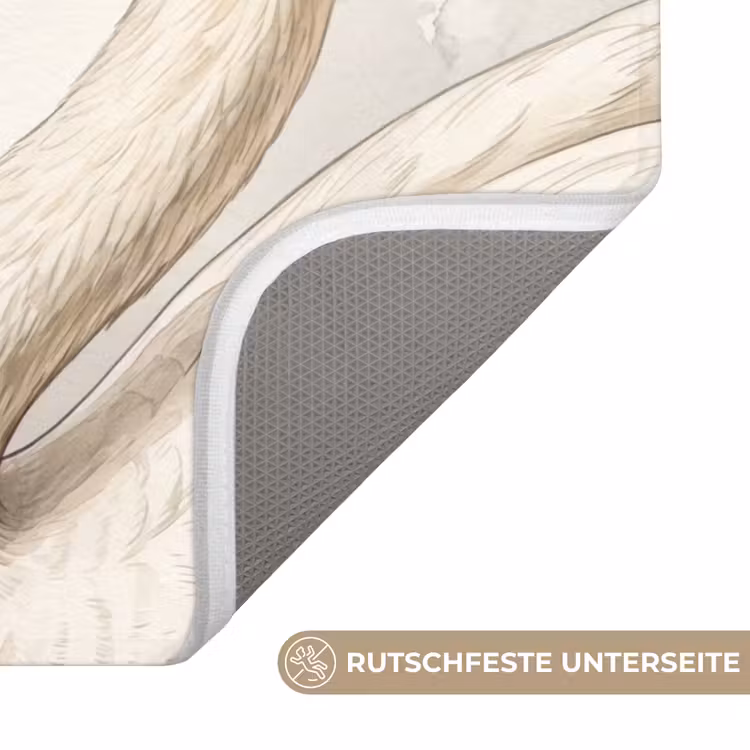 Badematte - Schwäne - Herzform - Tiere — 3