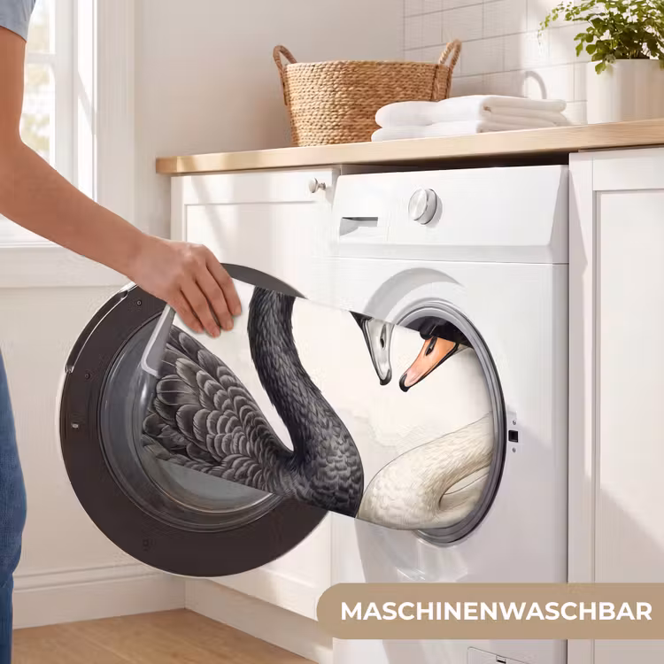 Badematte - Schwäne - Herzform - Tiere — 7