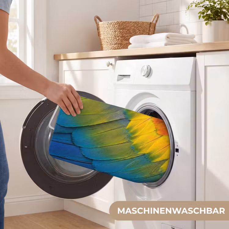 Badematte - Federn - Ara - Farbenfroh — 7