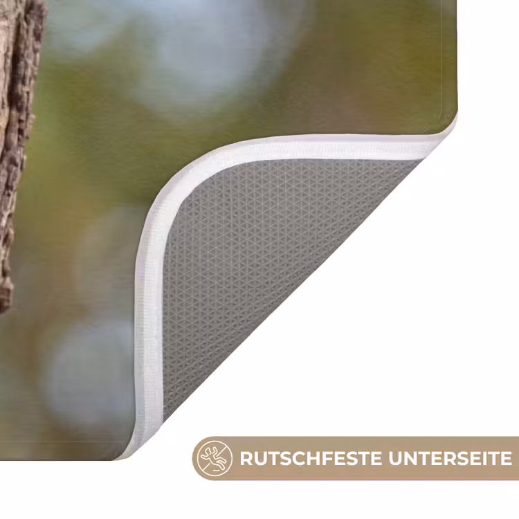 Badematte - Schleiereule - Baum - Natur - Braun — 3
