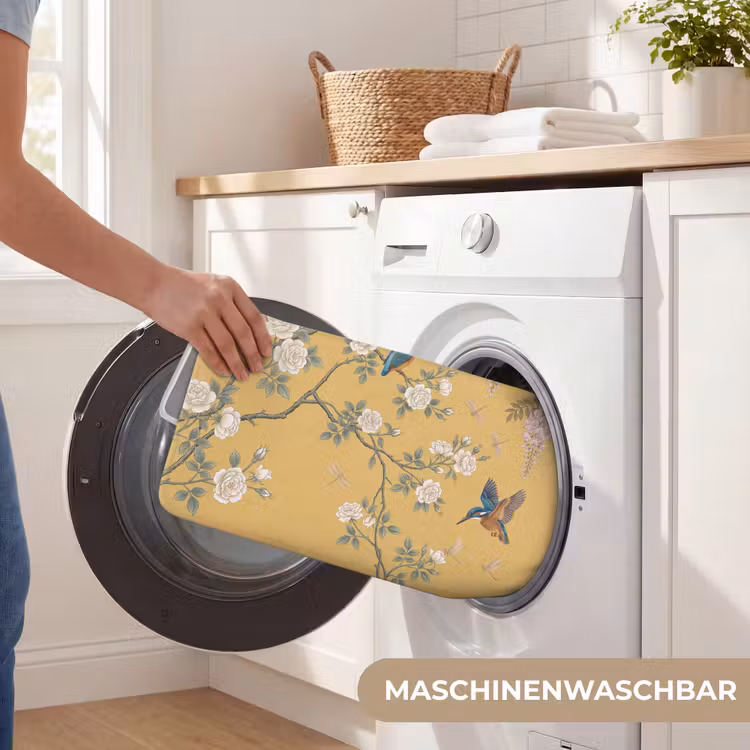 Badematte - Eisvögel - Blüte - Gelb — 7