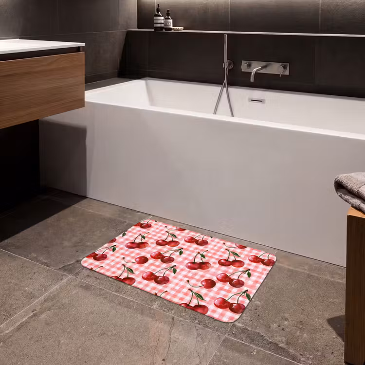 Badematte - Kirsche - Blöcke - Rot — 4