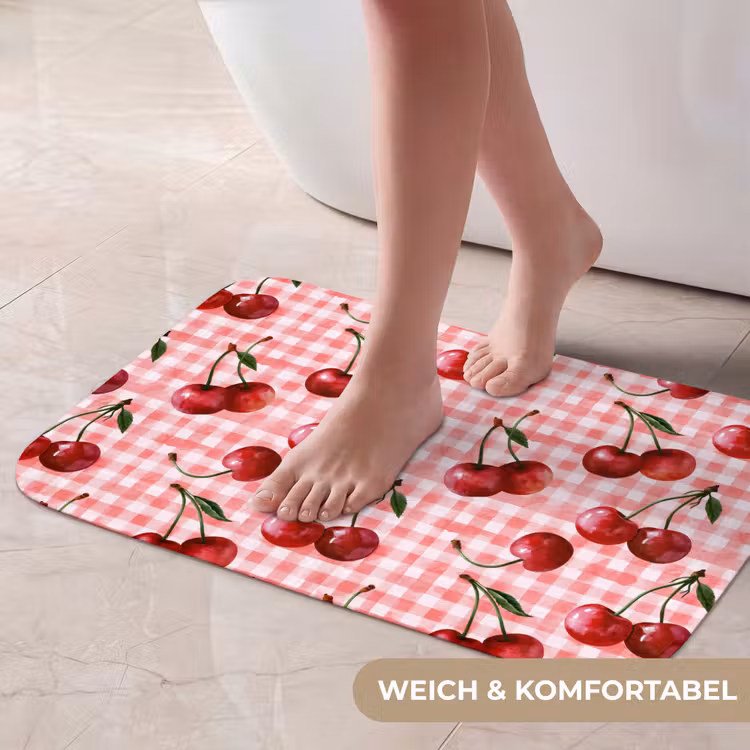Badematte - Kirsche - Blöcke - Rot — 5